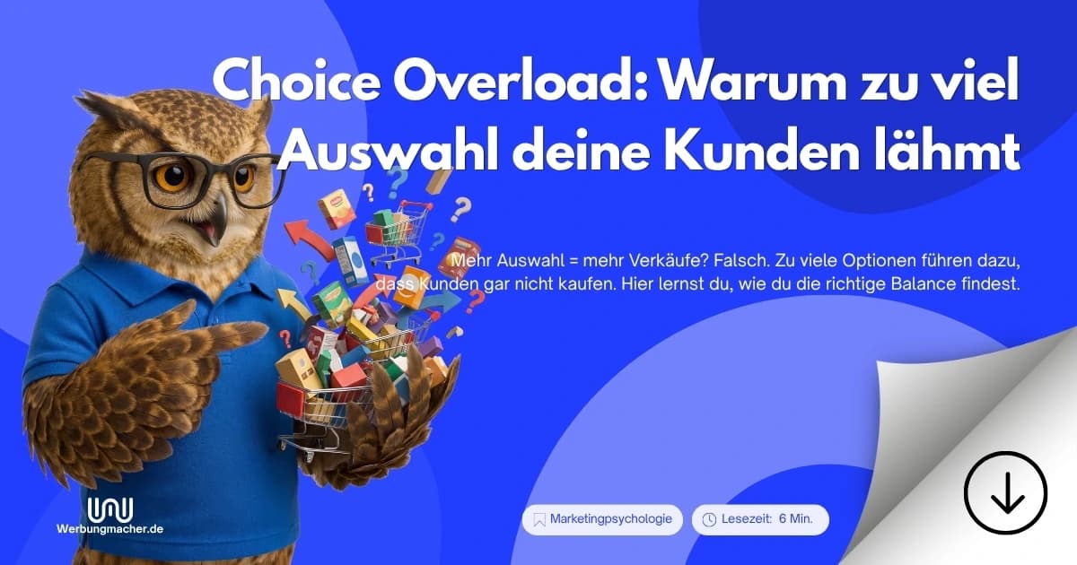 MANI hält eine Auswahl unterschiedlicher Angebote. Ratgeberillustration.
