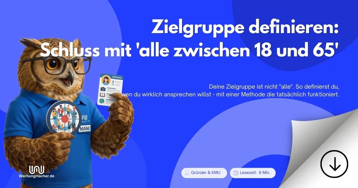 MANI zeigt unterschiedliche Zielgruppen. Ratgeberillustration.