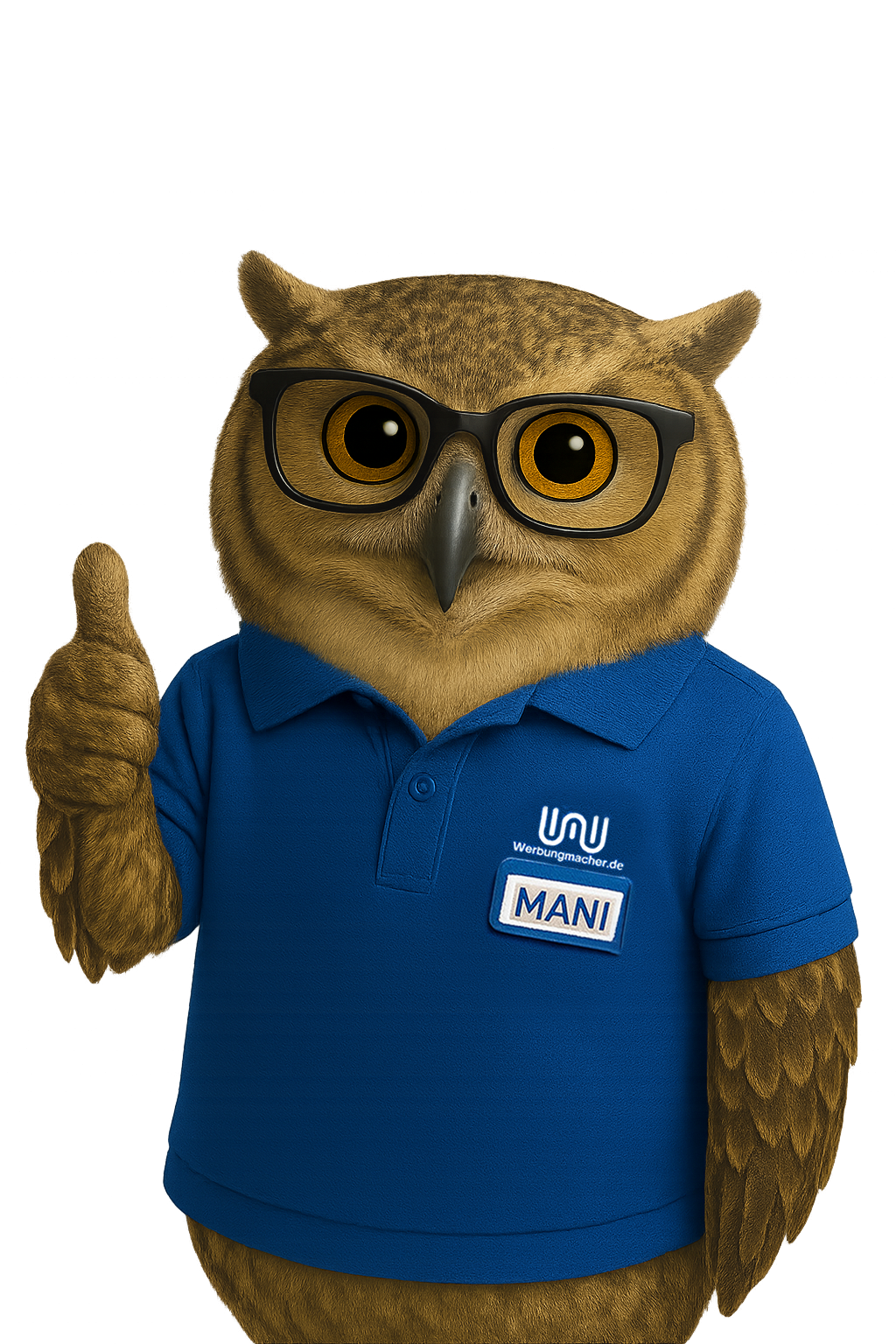 MANI – Die Werbeeule gibt Daumen hoch