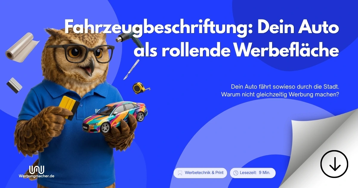 Fahrzeugbeschriftung: Dein Auto als rollende Werbefläche
