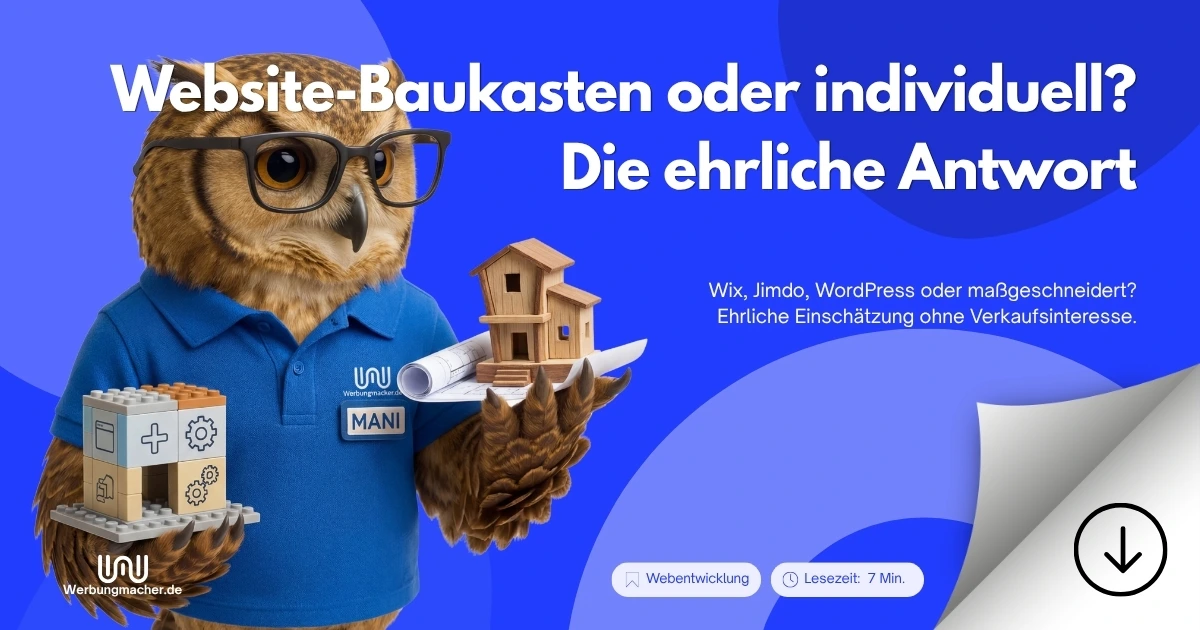 Website-Baukasten oder individuell? Die ehrliche Antwort